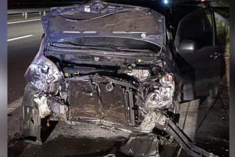 Felöklelték hátulról az M7-esen, kamera rögzítette az esetet