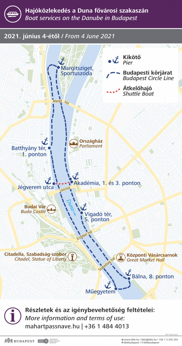 Lezárják a Lánchidat, átkelőhajó indul a Dunán 1