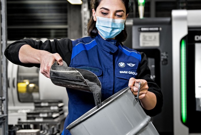 Házon belüli keményfém-újrahasznosítás a BMW-nél 6