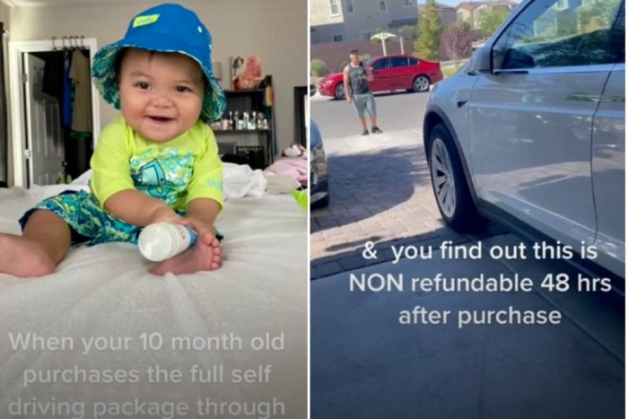 Borsos számlát hozott össze a 10 hónapos kisfiú, aki édesanyja Tesláját frissítgette