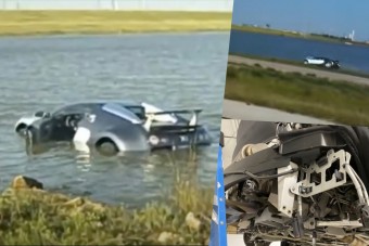 Kap egy második esélyt az a Bugatti, amivel belehajtottak egy tóba