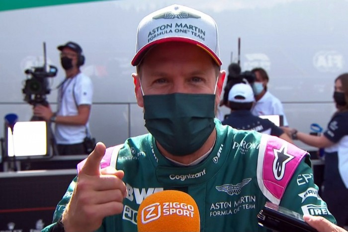 F1: Vettel a szurkolók kirablásával viccelődött