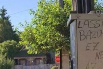 Hétfői passzív-agresszív üzenet egy hazai kisutcából, tacskóval a sarokban