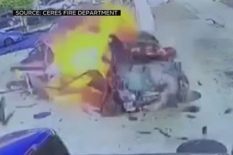 Részeg autós robbant be a benzinkútra, csoda, hogy túlélte