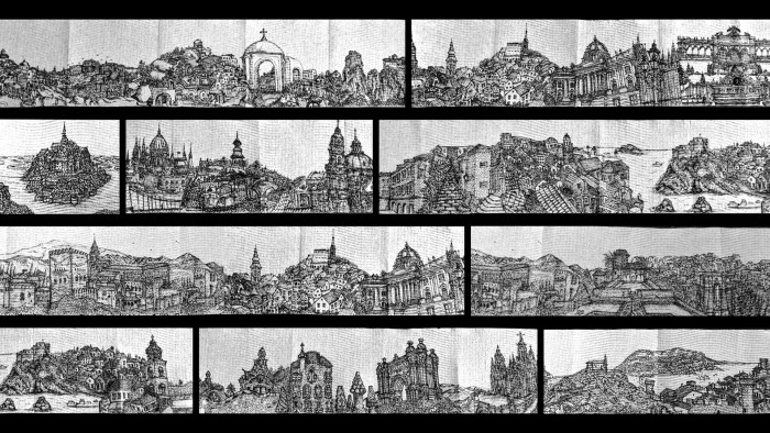 WC-papírra rajzolták a budapesti látképet 1 | Vezess WC-papírra rajzolták a budapesti látképet 1