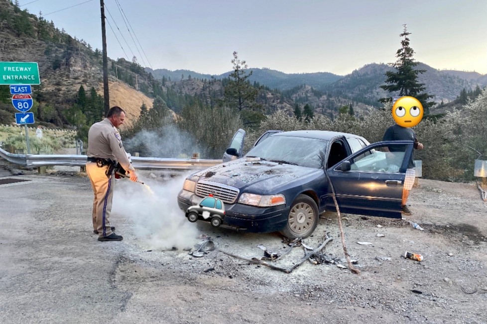 Felgyújtotta autóját, hogy elijessze a medvéket 1