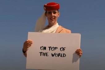 A legmagasabb épület legtetején forgattak egy reklámot