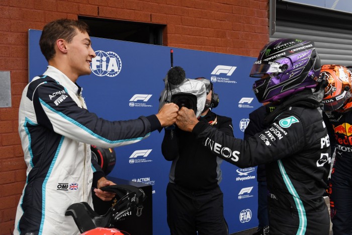 F1: Russell nem hiszi el, hogy az első sorból indul 2 F1: Russell nem hiszi el, hogy az első sorból indul 2