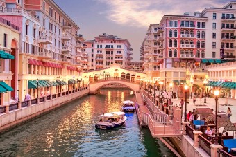 Ilyen egy mesterséges luxussziget Katarban