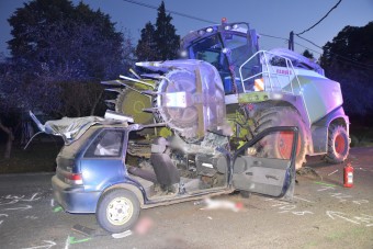 Silozógép és Suzuki ütközött Pácsonyban, az eredmény pont olyan súlyos, mint gondolod