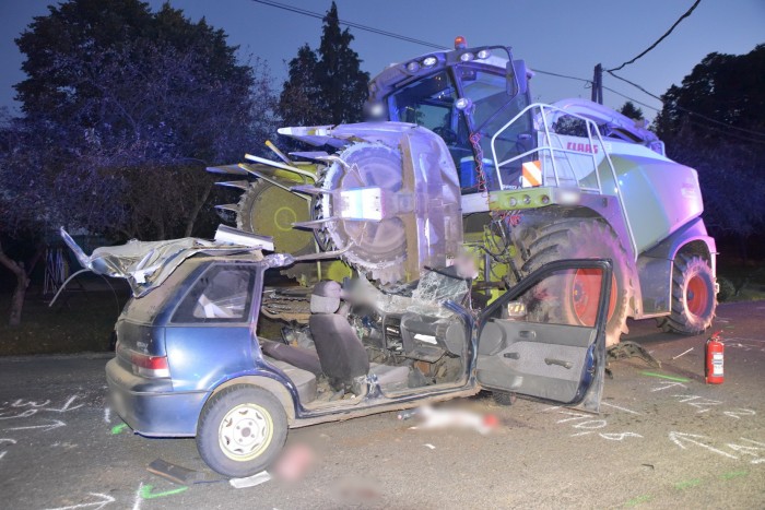 Silozógép és Suzuki ütközött Pácsonyban, az eredmény pont olyan súlyos, mint gondolod