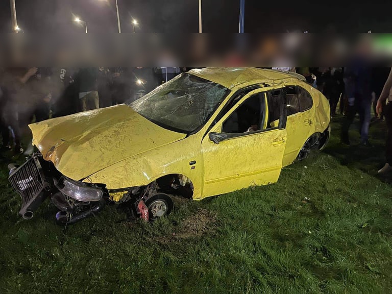 240-nel száguldott, nagyot esett egy autós Kaposváron 2 | Vezess 240-nel száguldott, nagyot esett egy autós Kaposváron 2