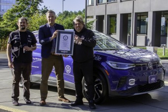 Guinness-rekorder lett a Volkswagen ID.4
