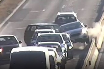 Több sofőr elbambult, kész is volt a tömegbaleset az M5-ösnél