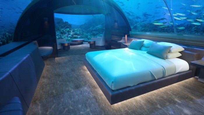 Álomszerű szállás öt méterrel a vízszint alatt a Maldív-szigeteken 3
