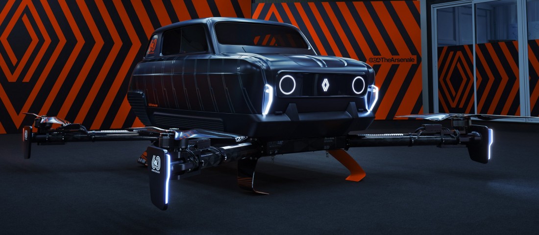 Óriásdrón készült a Renault 4-esből