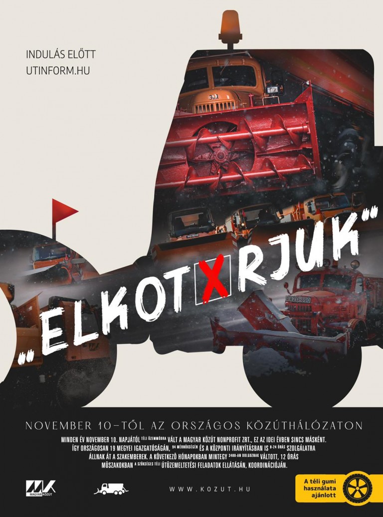 Magabiztos Facebook-poszttal üzen hadat a Magyar Közút a télnek 2