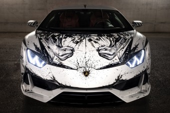 Pusztító festést kapott ez a Lamborghini