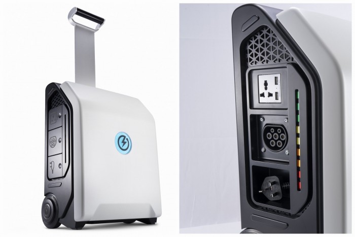 Bőrönd, amiből villanyautót tölthetsz