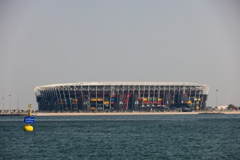 Konténerekből épült a katari foci-vb egyik stadionja