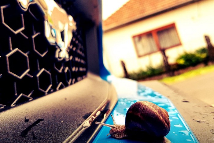 Nagyon sietett egy mustangos, csattant is a nyakán a traffipax