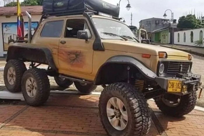 Ez a Niva dízelmotort kapott és raktak alá még néhány kereket 1