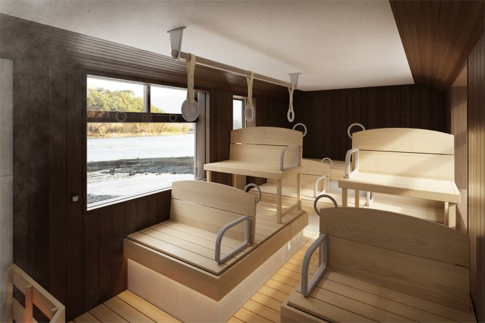 Mobilszauna készült a leselejtezett távolsági buszból 1