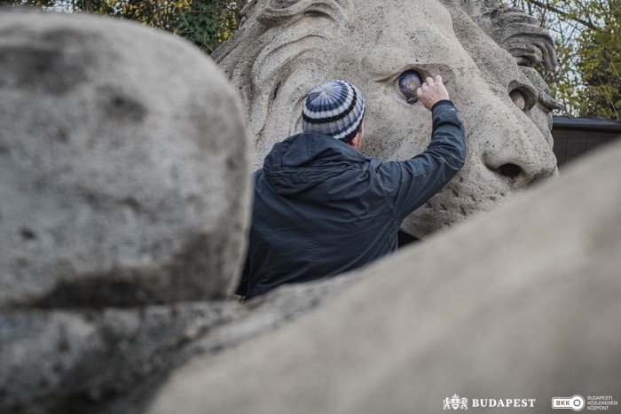 Megmossák a leghíresebb magyar oroszlánokat 2