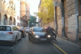 Direkt elütött egy pesti biciklis futárt, süket dumával etette utána a rendőröket