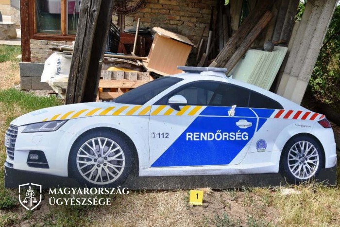 Előkerült az álrendőrautó, megvan a tolvaj is