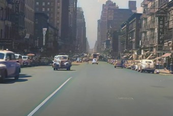 Időutazással felérő videó New Yorkba, az 1940-es évekbe