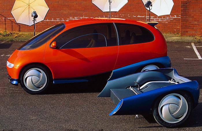 Forradalmi ötlet 1992-ből: városi kisautó komplett cserélhető hajtással 1