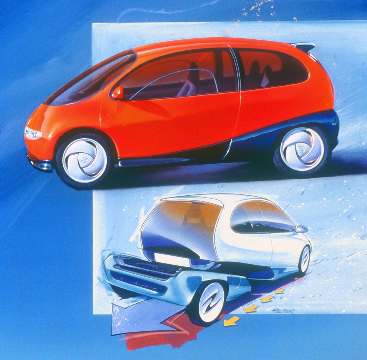 Forradalmi ötlet 1992-ből: városi kisautó komplett cserélhető hajtással 2