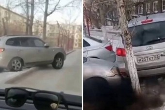 Elsőre egy szerencsétlen elakadt autóst látunk, de ennél csavarosabb a történet