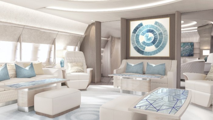 Ilyen lehet a legfelsőbb szintű luxus egy óriási magánrepülőn 2