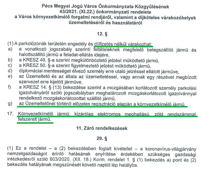 Nagy parkolási szigorítás jön a zöld rendszámra 1