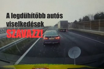 Számodra melyik a legdühítőbb autós viselkedés a magyar utakon? - Szavazás a cikkben! 