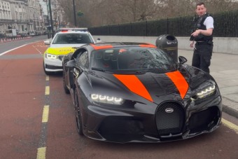 Ismét szemet szúrt egy Bugatti a rendőröknek 