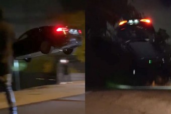 Halálugrás poénból egy nagyvárosban, a közönség pedig röhögve figyel