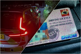 Játékjogosítvánnyal futtatta meg a rendőröket a sofőr