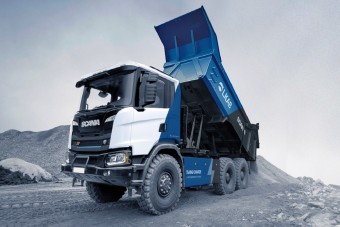 Megérkezett a Scania elektromos dömperje