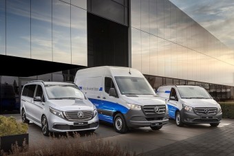 Már több mint száz kilométernyi villany Merci furgon készült