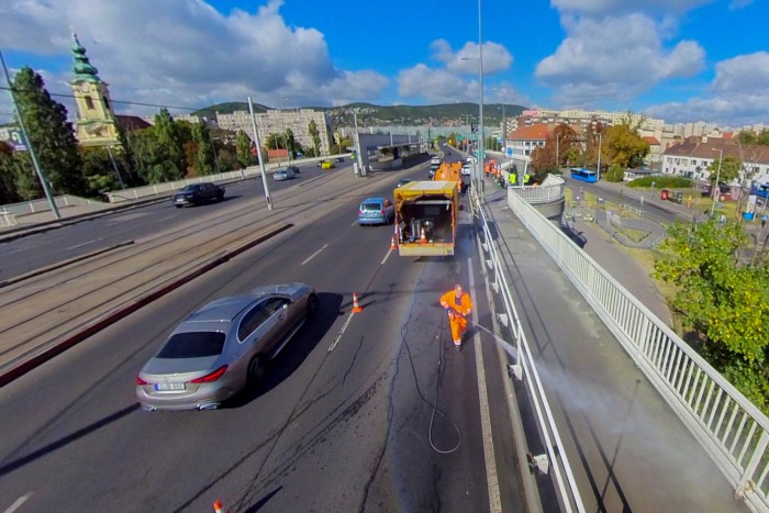 Sávlezárás is várható az Árpád hídon a hétvégén