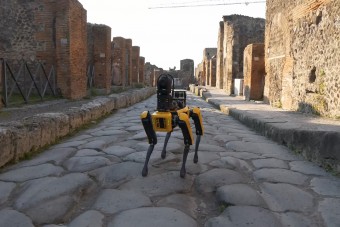 Már robotkutya járőrözik a turistaközpontban 