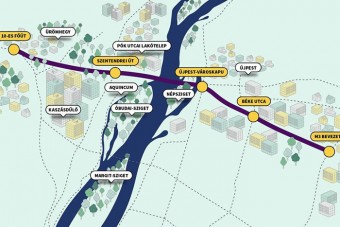Baj van a tervezett új budapesti Duna-híddal