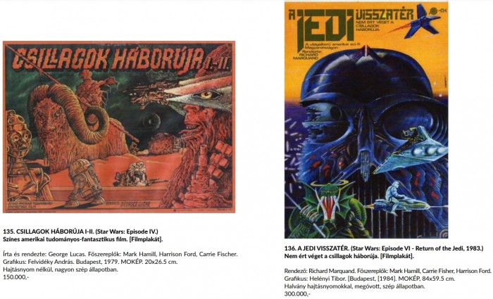 Komoly összeget fizettek magyar Star Wars-plakátokért 1
