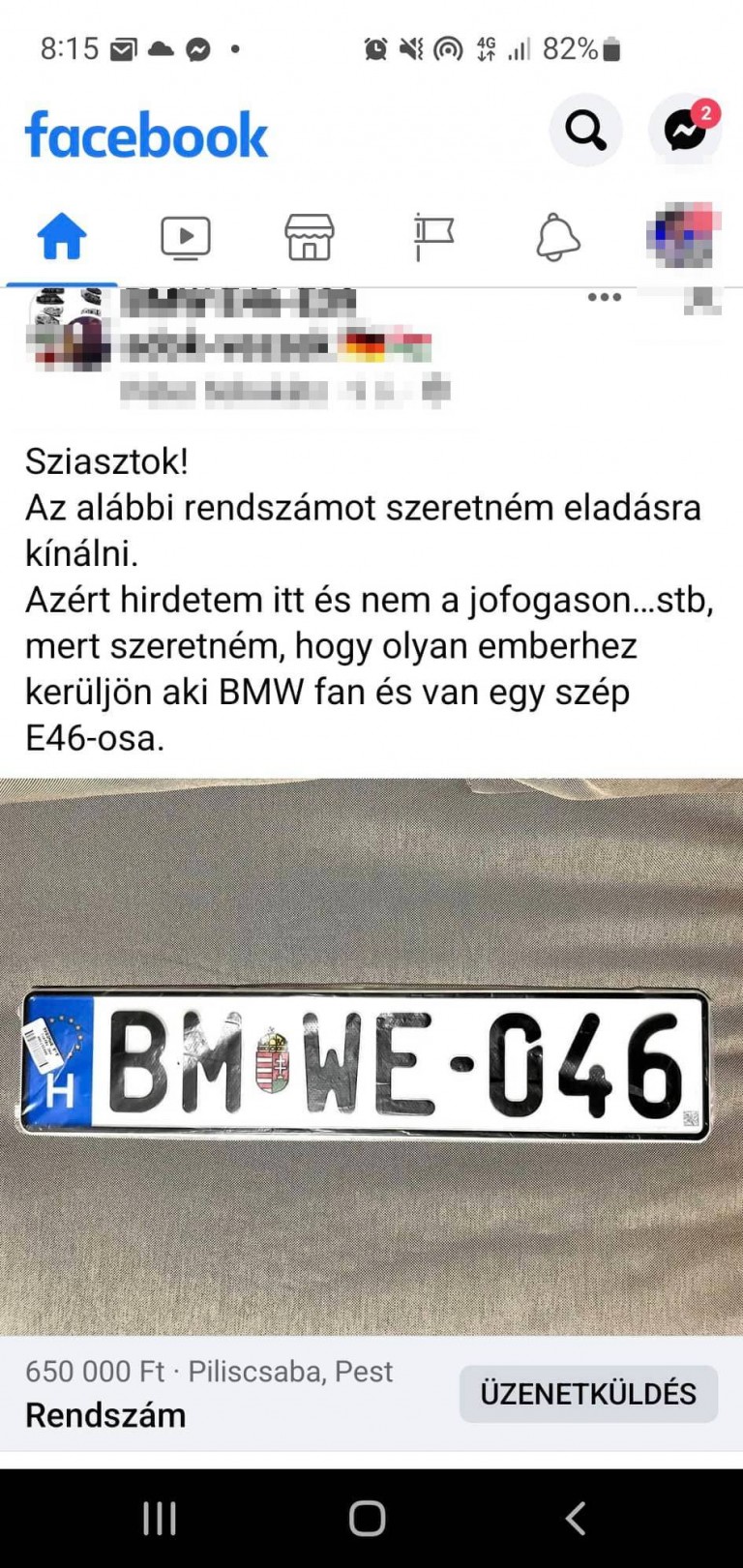 Vajon megér egy BMW-snek 650 ezret egy ilyen egyedi rendszám? 2