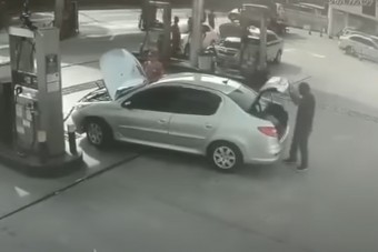 Lenullázott egy benzinkutat a gázüzemű autó robbanása