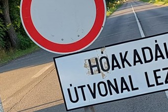 Hóakadály miatt lezártak egy utat Kaposszekcsőn