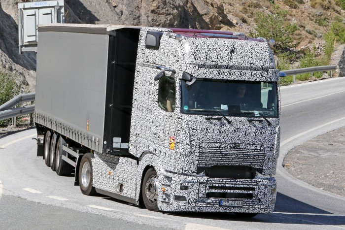 A mysterious truck has appeared again on the roads of Europe